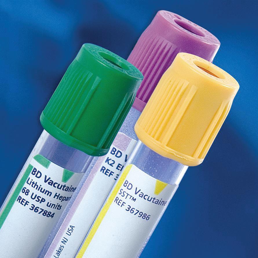 Bd Vacutainer Plus Venous Blood Collection Tube Round Bottom Lithium