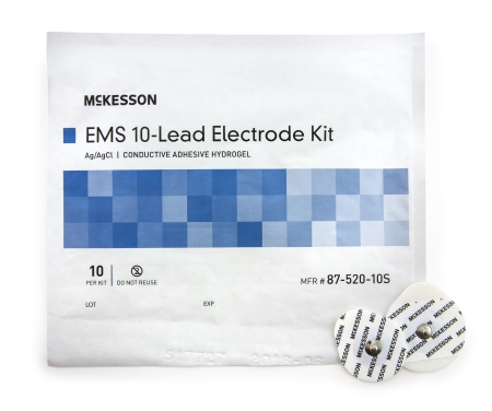 EKG Electrode McKesson Monitoring Non-Radiolucent 10 per Pack EKG Electrode McKesson Monitoring Non-Radiolucent 10 per Pack