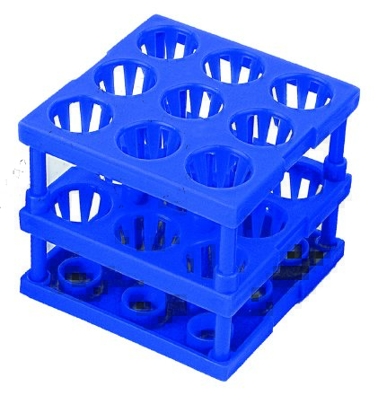 Tube Cube Rack McKesson 9 Place 8 – 16 mm Tube Size Blue 3 X 3 X 3 Inch Tube Cube Rack McKesson 9 Place 8 – 16 mm Tube Size Blue 3 X 3 X 3 Inch